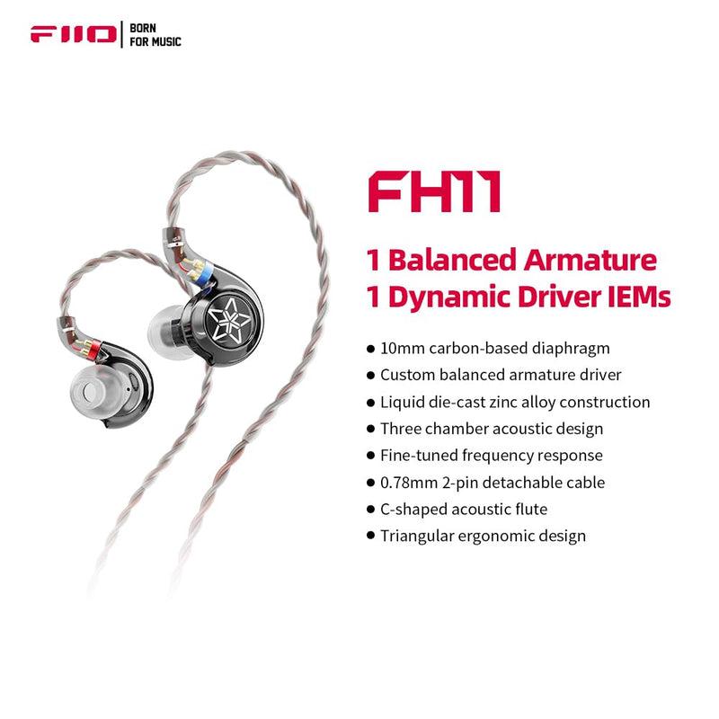 FiiO FH11 Carbon Based Diaphragm in Ear Monitors