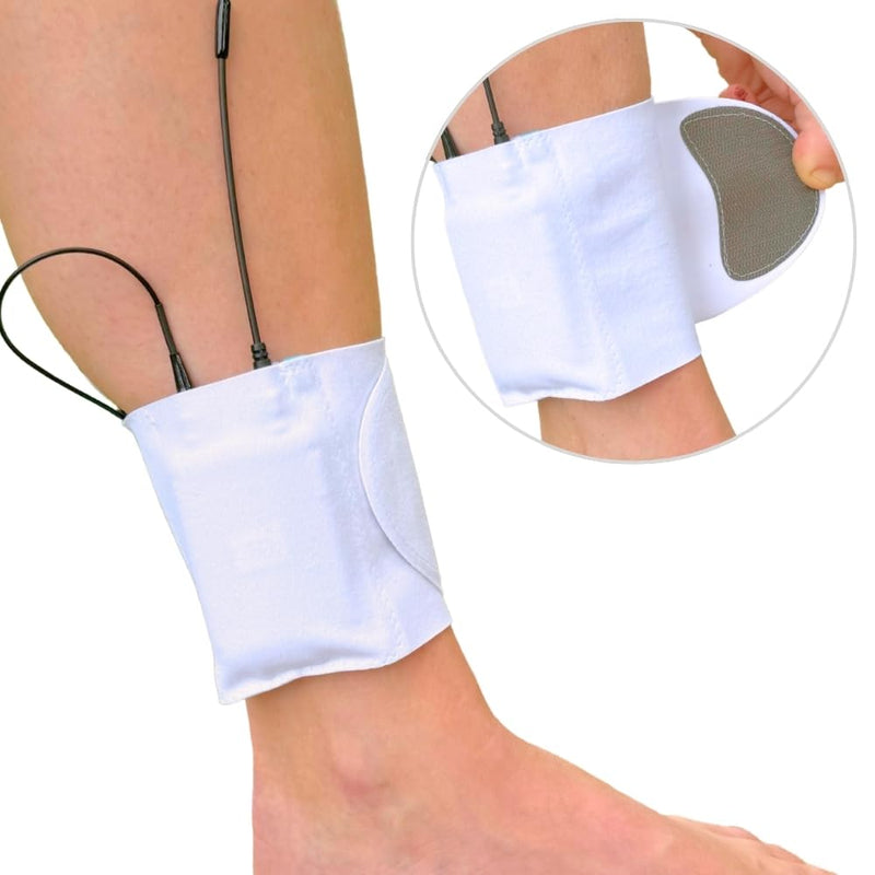 URSA Ankle Straps: Low-Profile, Soft, Stretchy & Breathable Transmitter Straps for Location Sound, Theatre, Wedding Shoots & More (White, Ankle) White