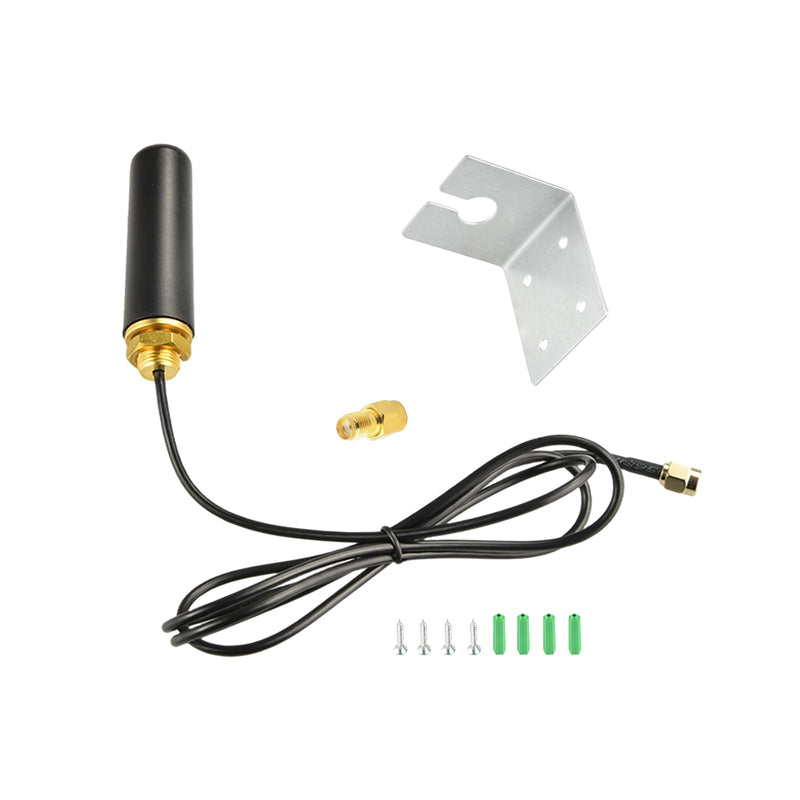 Dual Band WiFi Antenna 2.4Ghz 5Ghz/5.8Ghz Indoor Outdoor Omnidirectional WiFi Antenna 5 dBi Gain SMA Male & RP-SMA Male Connector for WiFi Router Hotspot PCI Card IoT Gateways Security Camera