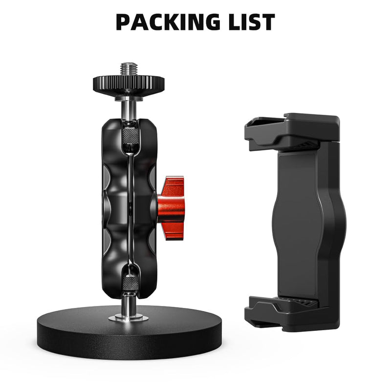 Magnetic Phone Mount for Gym, Kitchen, Workshop, Metal Surfaces | with iPhone 17/16/15/14/13/12 Pro Max and Most Phones