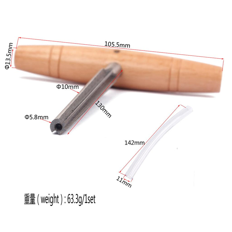 Violin Viola Peg Hole Reamer for 3/4 4/4 Violin with Wood Handle Violin Luthier Tool