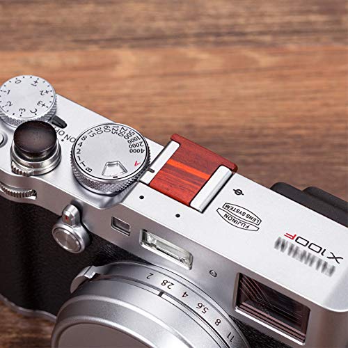 VKO Wood Camera Hot Shoe Cover Protector Cap Compatible with Fuji Red