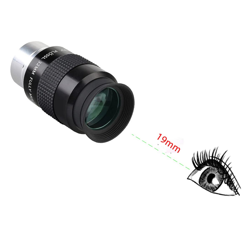[AUSTRALIA] - SVBONY SV131 Eyepiece 32mm 1.25 Inch Plossl Telescope Eyepiece Telescope Accessory Standard 1.25 inch Filter Threaded for Telescope 