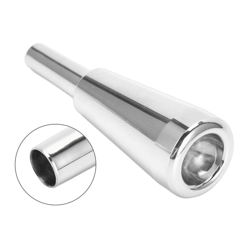 Trumpet Mouthpiece, 3C Metal Long Lasting Luster Thicker Heavier Replacement Mouthpiece Silver/Gold Optional Sportinggoods Wind Instrument Accessories(Silver?¨º?
