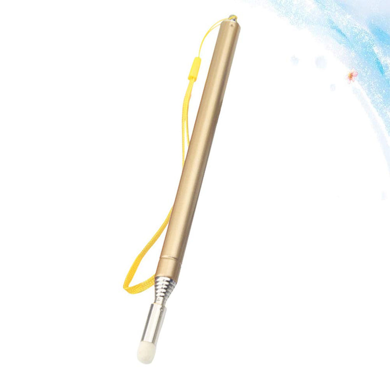 STOBOK Telescopic Pointer Teaching Pointers Extendable Hand Pointer Stainless Steel Classroom Whiteboard Pointer for Teachers (Gold) Golden