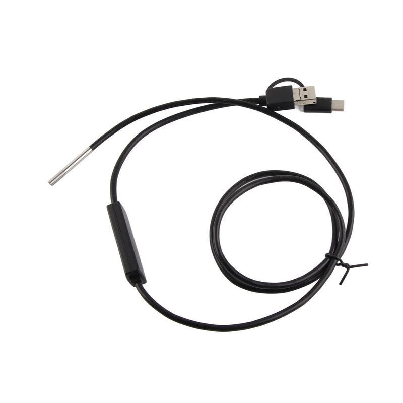 [AUSTRALIA] - USB Endoscope Support 3 in 1 3.9mm Lens for Android Endoscope Inspection Snake Camera Waterproof (1 Meter Soft Wire) 1 Meter weicher Draht 