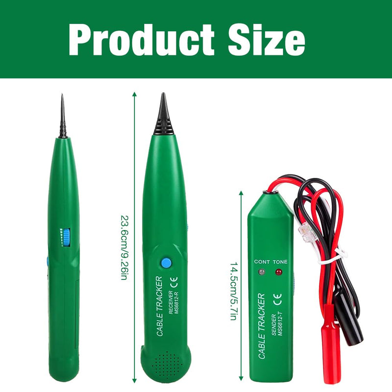 Cable Break Detector Robotic Lawnmower, Cable Tracker, Cable Finder, Cable Tester, Circuit Tester, Telephone Line Tracker for Network Maintenance Collation, Passage of Test Circuit Green