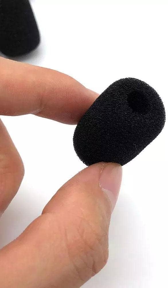 10pcs Black Mini Foam Microphone Windscreens,microphone Cover Foam,headset Microphone Pads,lapel Headset Microphone Windscreens,foam Microphone Covers,high Density Foam for Headset Protection Covers