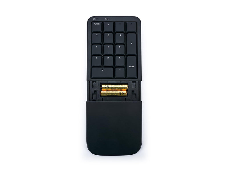 KINESIS Mechanical Keypad LP Numeric 10-Key for Mac & PC | Wired & Wireless Mode | Quiet Linear Mechanical Switches | Programmable | Ergonomic Palm Support | Backlit