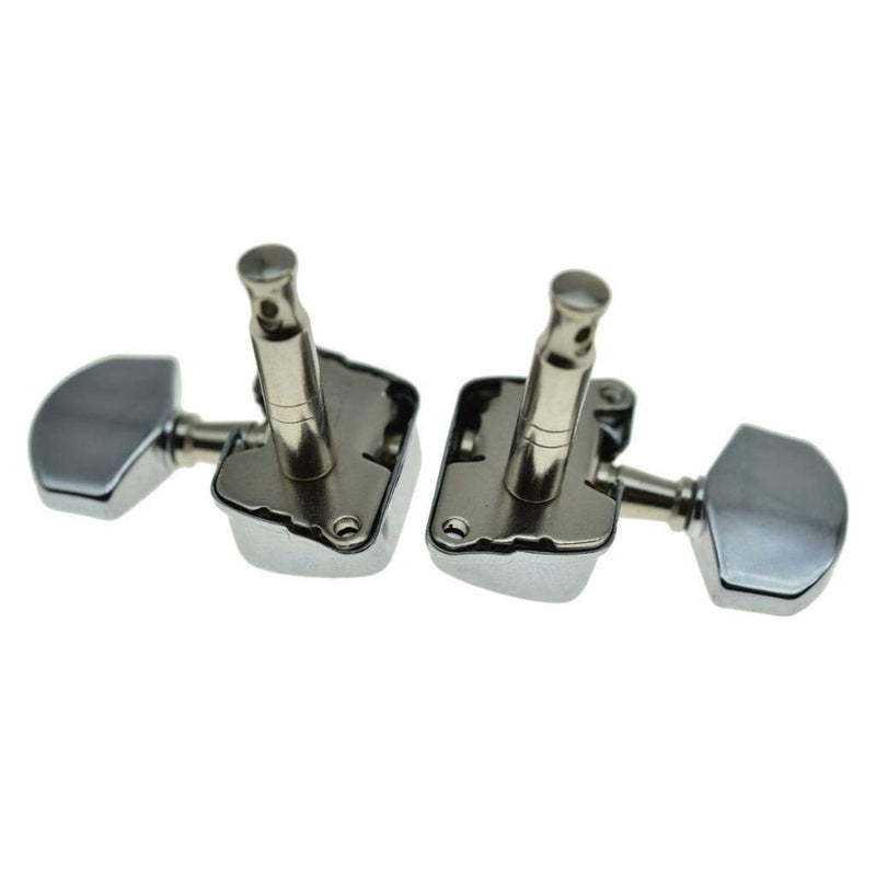 KAISH 3x3 Semi-Closed Guitar Tuning Keys Guitar Tuners Machine Heads for Acoustic or Electric Guitars Chrome
