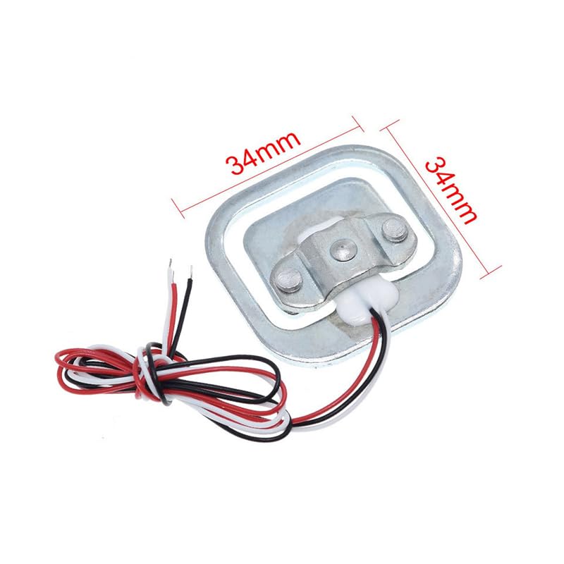 Pack of 12 Half Bridge Load Cell 50 kg Half Bridge Strain Gauge Weight Sensor + 3 Pieces HX711 Module for Arduino Microcontroller DIY