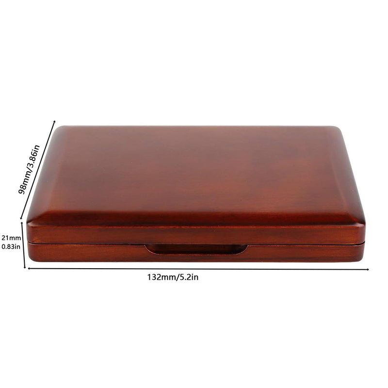 Oboe Reed Case Maroon Wood Oboe Reed Proctector Box for 12PCS Oboe Reeds