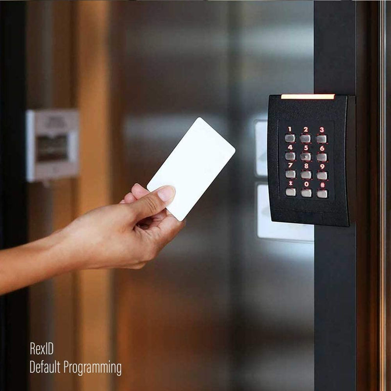 Default Programmed RexID 5 Pack H10301 PVC ISO Proximity Card for Access Control System. Comparable to Standard 26 bit Format for Add-On & Replacement on Current System