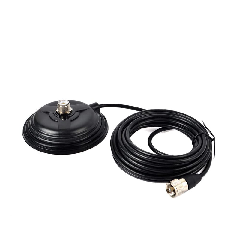 [AUSTRALIA] - HYS TC-110M CB/VHF/UHF/HF Ham Radio Antenna Magnet Mount SO-239 Connection Style W/5M(16.4ft) RG58 Coaxial Cable PL-259 Plug 