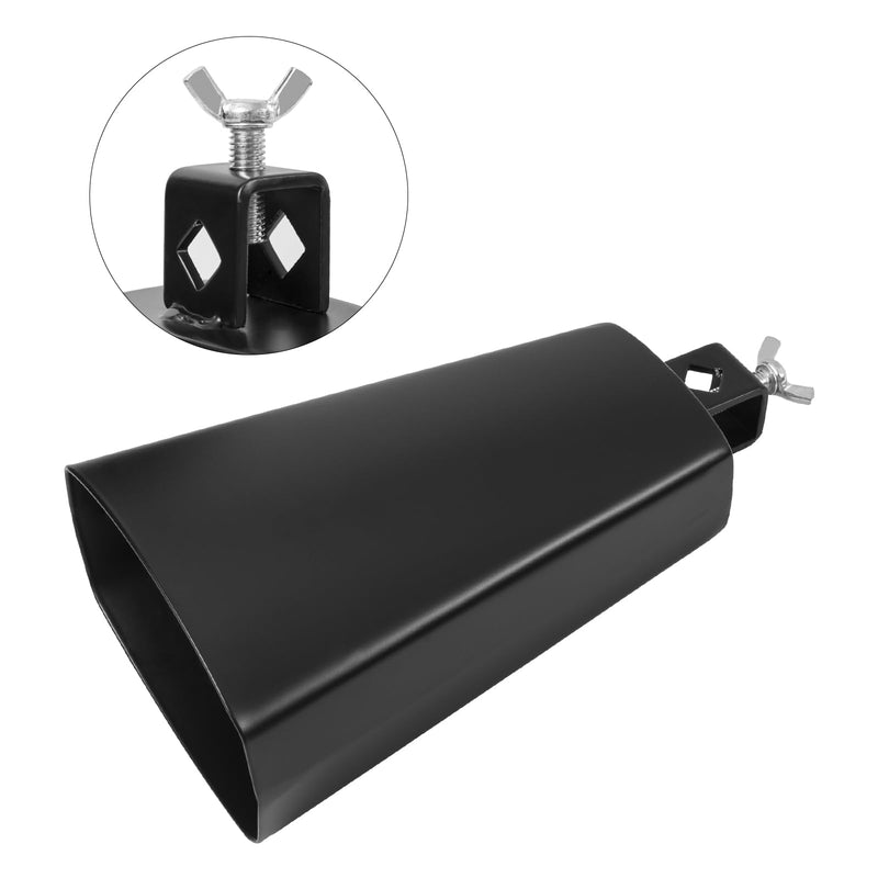 7 inch Cowbell And Cowbell Clamp For Drum Sets, Adjustable Standard Drum Cowbell Mount with Drum Stick