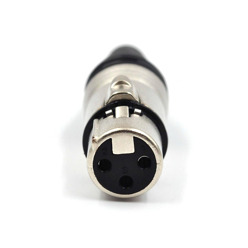 (20 Pack) 3-Pin XLR Cable Connector 10 Male & 10 Female Solder Type Mic Audio Socket Microphone Line Plug Connector, Black Housing Silver Contacts 3-Pin (20 PACK)