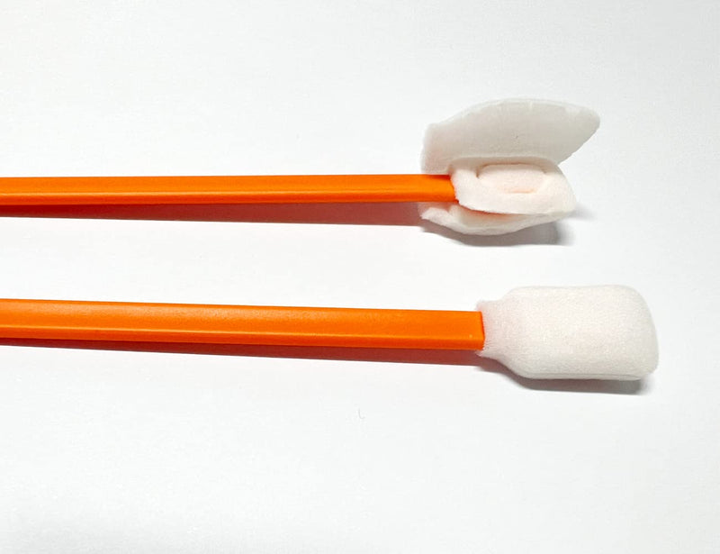 Wellgler's 5.11" Foam Cleaning swabs, for Electronics, Cameras, Optical Lenses or Inkjet Printers, Print Heads Cleaning（50pcs） orange 50