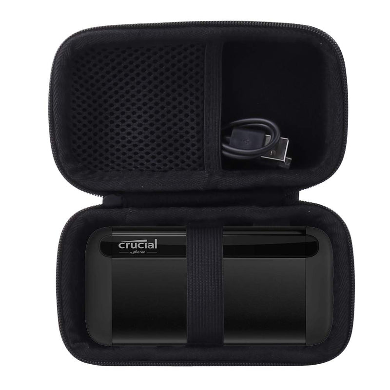 Aenllosi Hard Carrying Case Case Compatible with Crucial 1TB/500GB X8 Portable SSD (Carrying) for Crucial X8