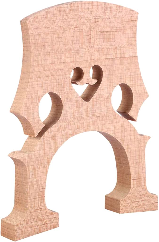 Fitted 1/2 Size Cello Maple Bridge Finer Grade Solid Maple Wood Cello Bridge Replacement Cello Parts & Accessory