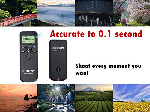 PHOLSY Wireless Timer for Sony Remote Control with Intervalometer HDR