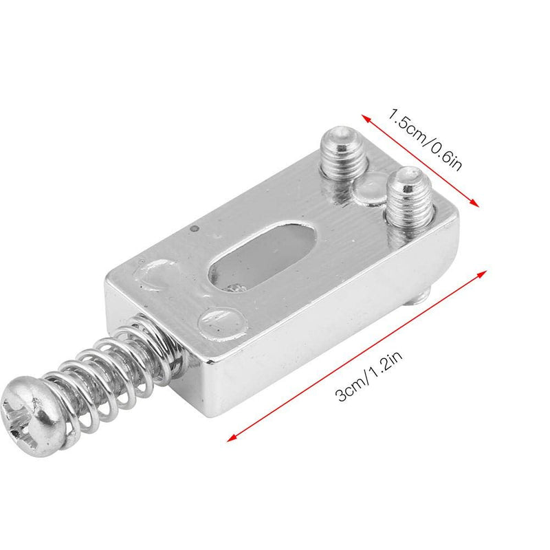 [AUSTRALIA] - 6 Pcs Electric Guitar Tremolo Saddles Bridge for Electric Guitar Replacement with Wrench Silver 
