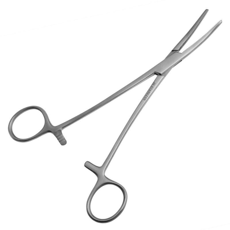 Artery Forceps Spence-Wells - Fishermans Locking Forceps - Curved - Length: 7.1" / 18 cm - Stainless Steel