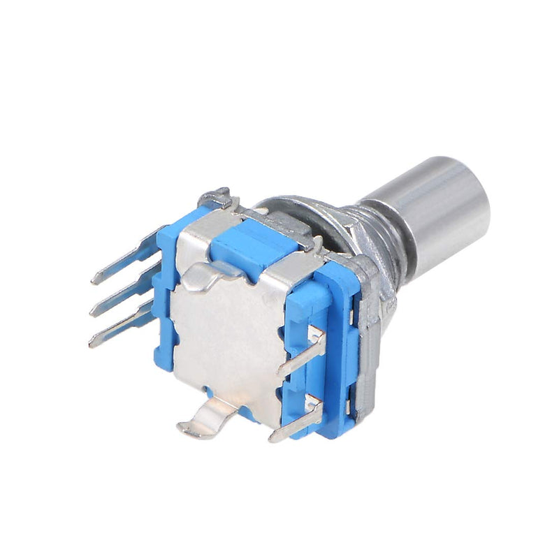 sourcing map 360 Degree Rotary Encoder Code Switch Digital EC11 7 Pins 15 mm D-Shaft Pack of 2