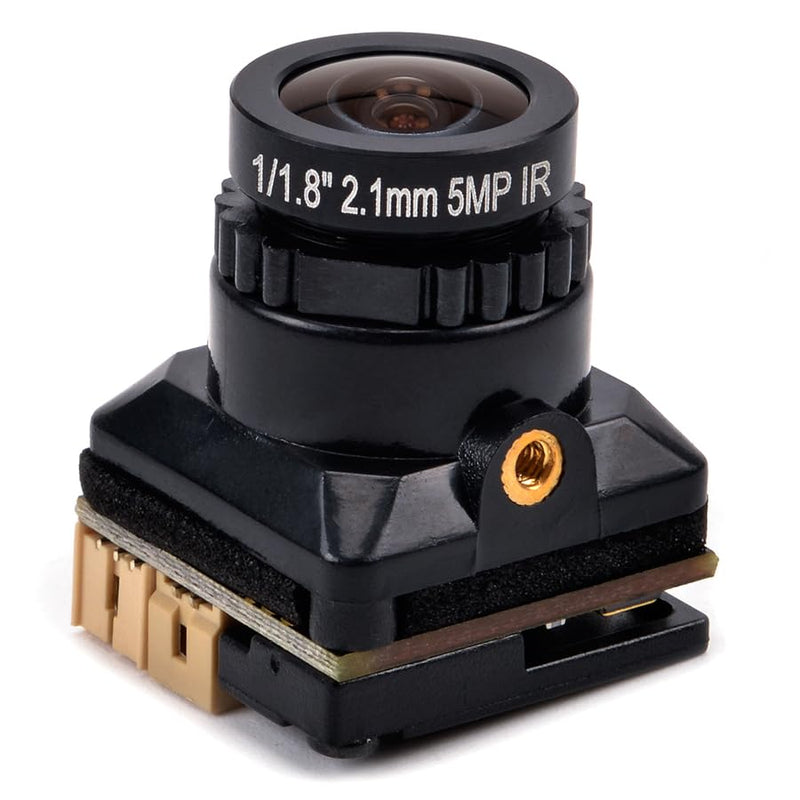 Readytosky 1500TVL FPV Camera 2.1mm Lens 1/3" CMOS Camera 5V-30V PAL/NTSC with OSD Internal Adjustable for RC FPV Racing Drone (Black) Black