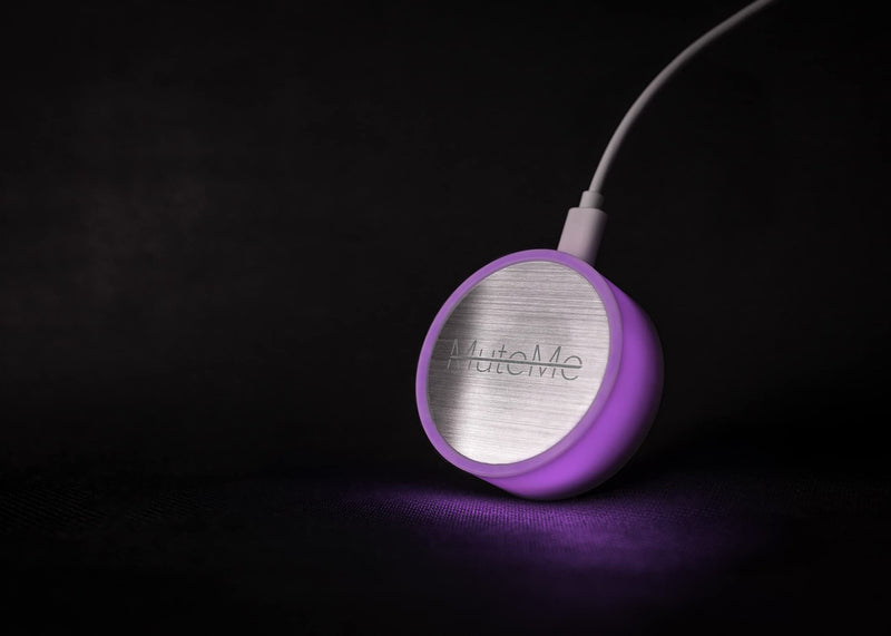 Illuminated Physical Mute Button for Zoom, Teams, WebEx & More (As Seen on Shark Tank)! Mac/PC Compatible. USB Cord & Adapter Included. Free Software Download Required. New MuteMe