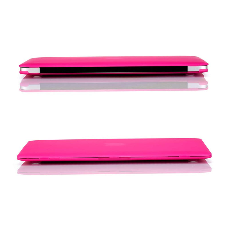 Ruban case for MacBook Air 13 Inch A2337 (M1) / A2179 / A1932 (2021 2020 2019 2018 Release) - Snap On Hard Shell Case Cover for MacBook Air 13 Retina Display with Touch ID, (Hot Pink) Hot Pink