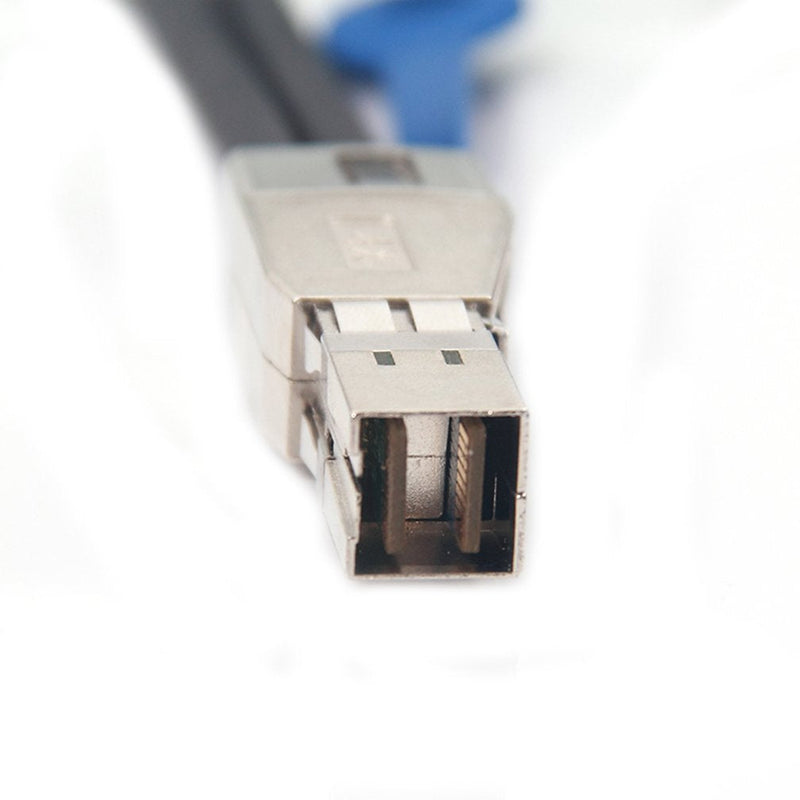 12G Mini SAS HD SFF-8644 to SFF-8644 SAS3.0 Cable for Hard Disk Server, SAN, Raid Card, 100-Ohm, 2-m(6.6ft) 2m 1