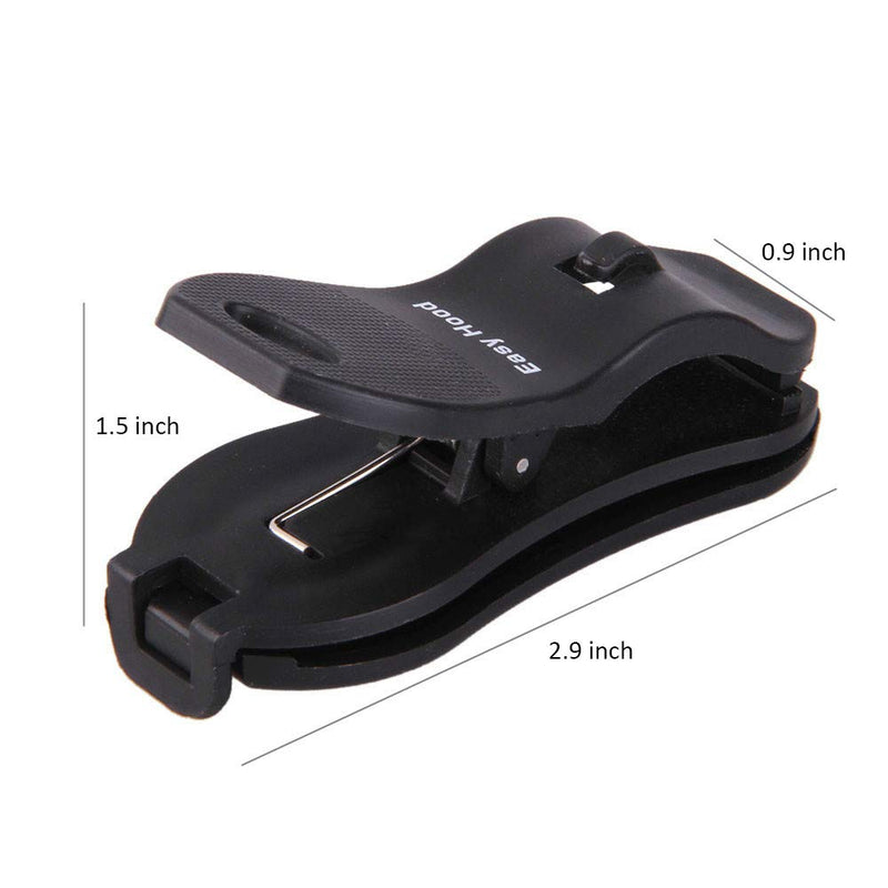Easy Hood Clip-On Lens Cap Keeper, Anti Lost Camera Lens Cap Holder Strap Keeper Buckle Clip for 40.5-77mm Canon Nikon Sony Pentax Olympus Fujifilm DSLR