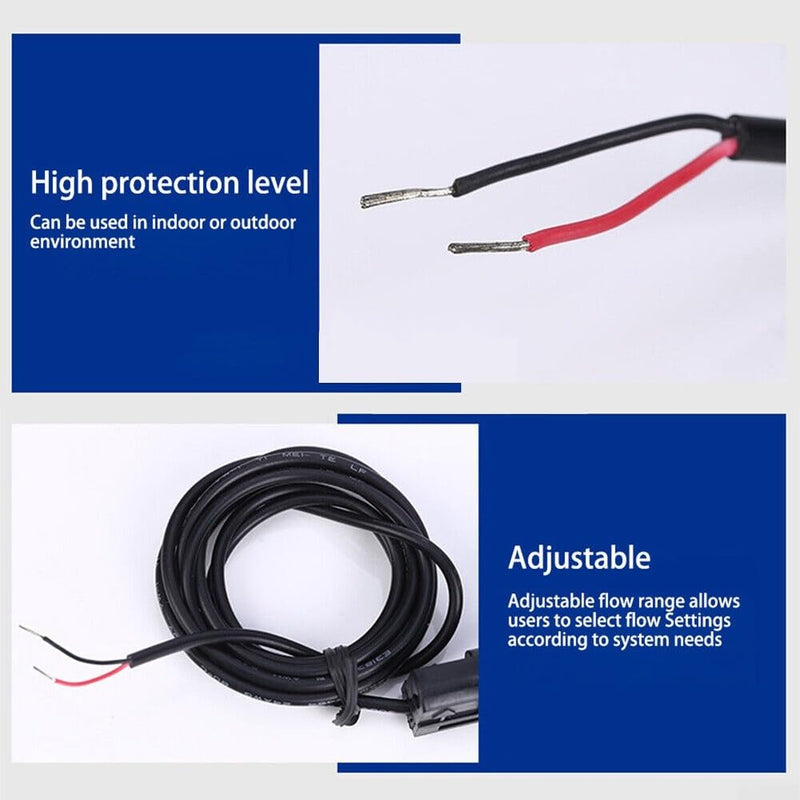 Water Flow Switch Flow Switch for Pool Equipment Water Paddle Flow Switch Sensor for Heat Pump Water Heater Air Conditioning Water Meter Flow Sensor