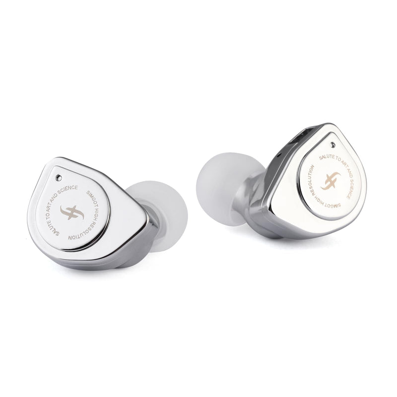 SIMGOT EW200 10mm SCP Diaphragm Dynamic Driver IEM HiFi Wired Earbuds | CNC Machined Alloy Housing, Detachable 0.78mm 2-Pin Cable, In-Ear Earphones for Gamers & Audiophiles (EW200 Without Mic) EW200 Without Mic