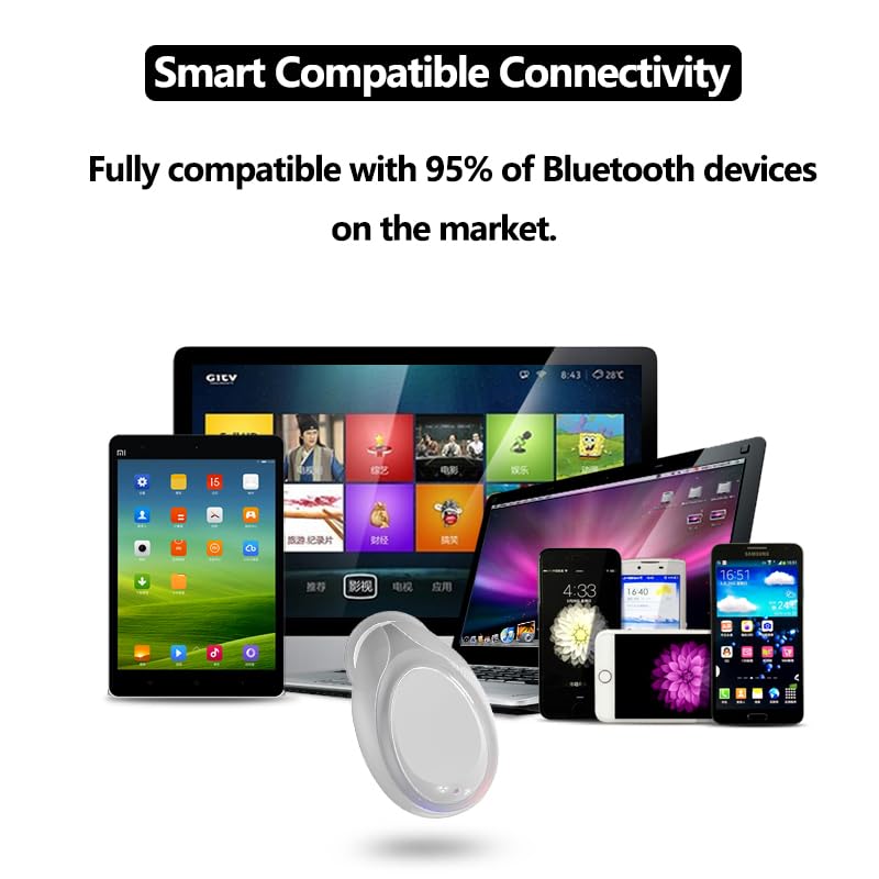 Single earbud 6 hours play time, single earbud bluetooth， Hands-free car sports headphones with microphone, mobile phone bluetooth headphones for iOS Android smartphones, PC TV, audiobooks. (white) White