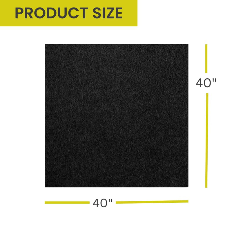 Speaker Box Carpet Car Sub Woofer Trunk Liner Felt Black Fabric for RV, Boat, Truck, Automotive Interior, Marine, Home Floor (40" x 40" Anthracite) 40" x 40" ANTHRACITE