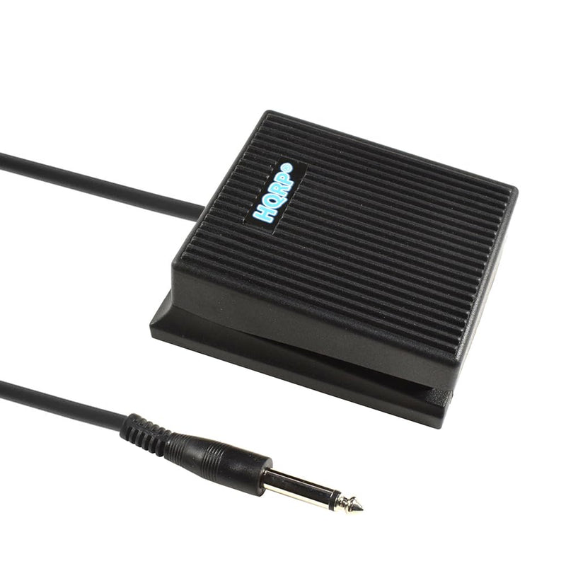 HQRP Sustain Pedal for Yamaha DGX-230, DGX-530, DGX-640, DGX-660, DGX-670, EZ-220, P-45, P-71, P-85, P-95, P-105, P-115, P-125, P-225, P-515 Digital Piano Keyboard (FC5 Replacement, 1/4" Jack)