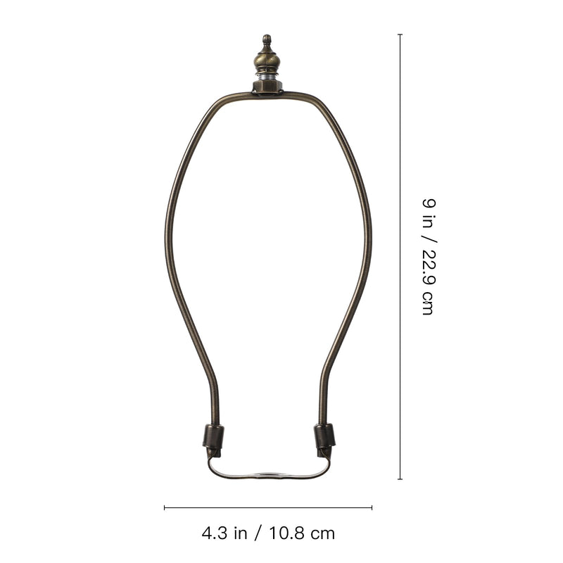 SOLUSTRE Lamp Holder Harp Lamp Shade Harp Holder Bronze Horn Frame Shade Holder Adjustable Kit Suitable for Table Floor Light Umbrella Holder 20X 11,5X0,2 CM