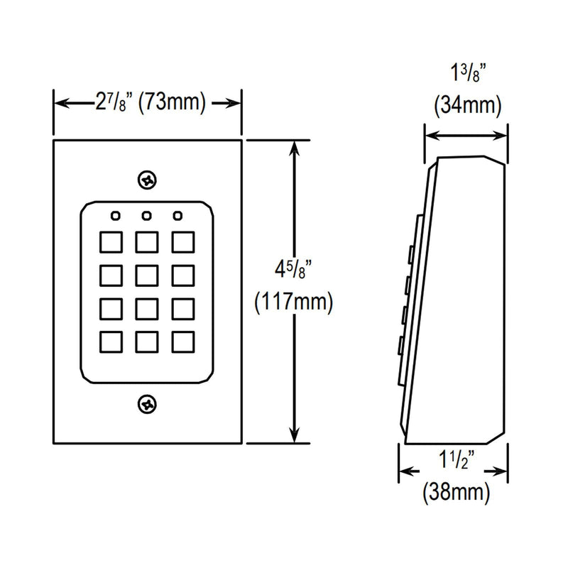 [AUSTRALIA] - Seco-Larm Enforcer Access Control Keypad with Proximity Reader, Backlit (SK-1131-SPQ) 