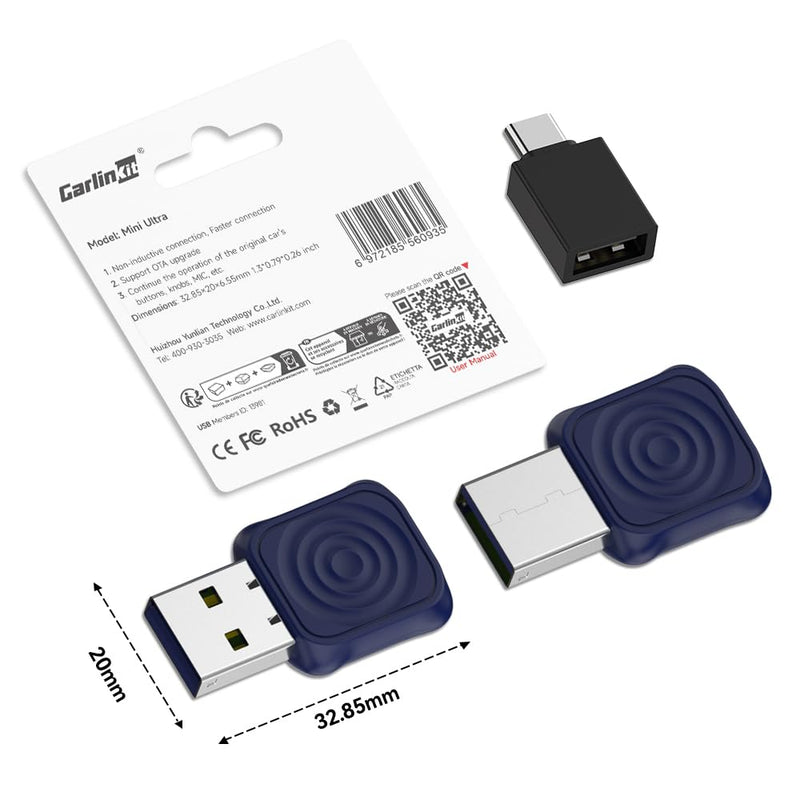 Carlinkit Mini Ultra 1 – Wireless CarPlay & Android Auto Dongle