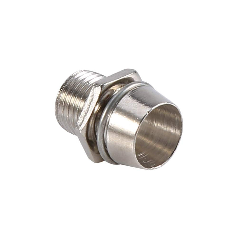 [AUSTRALIA] - Nikou LED Lamp Holder, Pack of 50 Silver LED Socket, LED Holder, 5 mm LED Holder Panel Display, LED Holder Socket, Thread Mount, Size 8 mm 