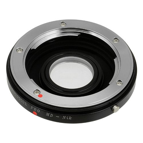 Fotodiox Pro Lens Mount Adapter Compatible with Minolta MD Lenses to Nikon F-Mount Cameras, (10MDNKG)