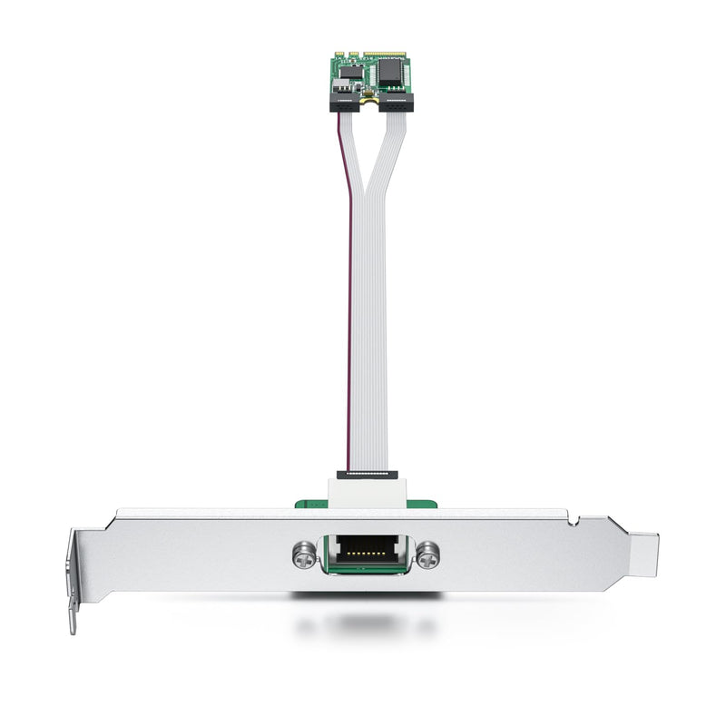 M.2 A+E Key 2.5G Gigabit Ethernet Network Card, Realtek with RTL8125BG Chip | 18-cm Cable Length, 10/100/1000/2500Mbps Single RJ-45 Port, Support Windows/Windows Server/RHEL/CentOS/Debian 2) 2.5G-RTL8125-1T(M.2 A+E Key) PCI Express