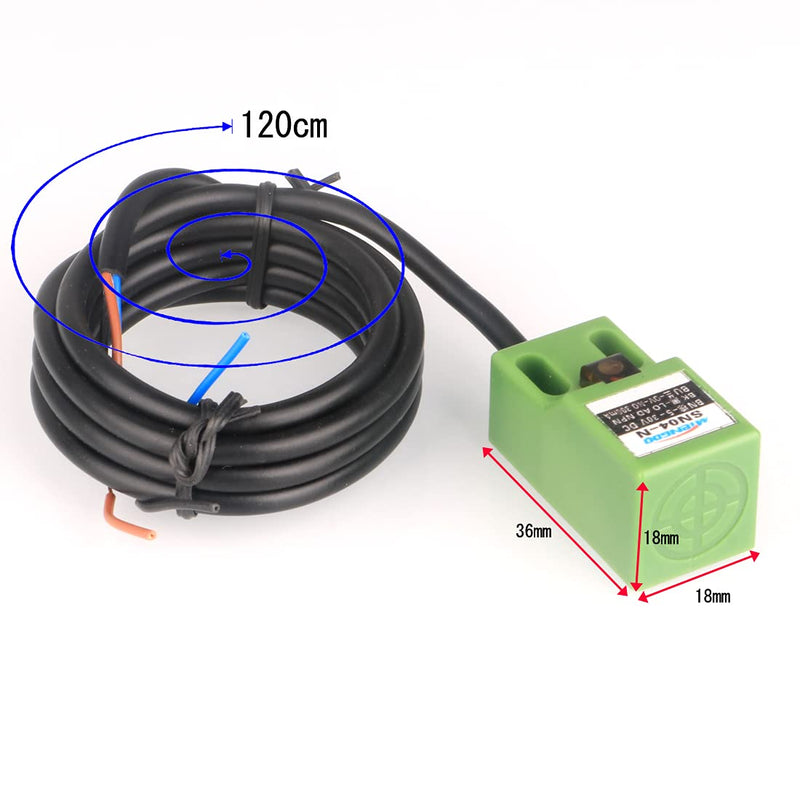 [AUSTRALIA] - GUUZI 2pcs SN04-N DC NPN Proximity Sensor Inductive Proximity Switch Sensor Switch 5 mm 3-Wire 6-36V/DC Green-g067-sn04-n 