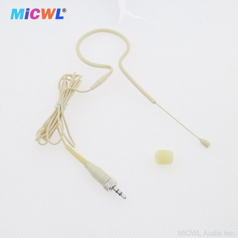 [AUSTRALIA] - Professional Single Earset Headset HeadMic Microphone for Sennheiser EW G2 G3 G4 Wireless BeltPack Transmitter B20-Beige 