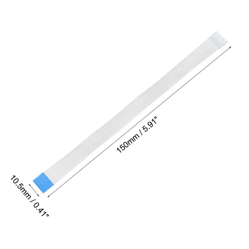 sourcing map Flexible Flat Cable, 20 Pins 0.5 mm Pitch 150 mm FPC FFC Flexible Ribbon Cable LCD TV Car Audio DVD Player Laptop Pack of 5 (Type B)