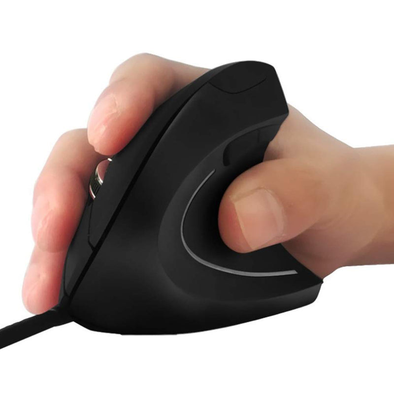 Ai5G Wired Vertical Mouse Adjustable DPI Laptop Desktop Computer Mouse Optical Mice (for Right Hand) for Right Hand