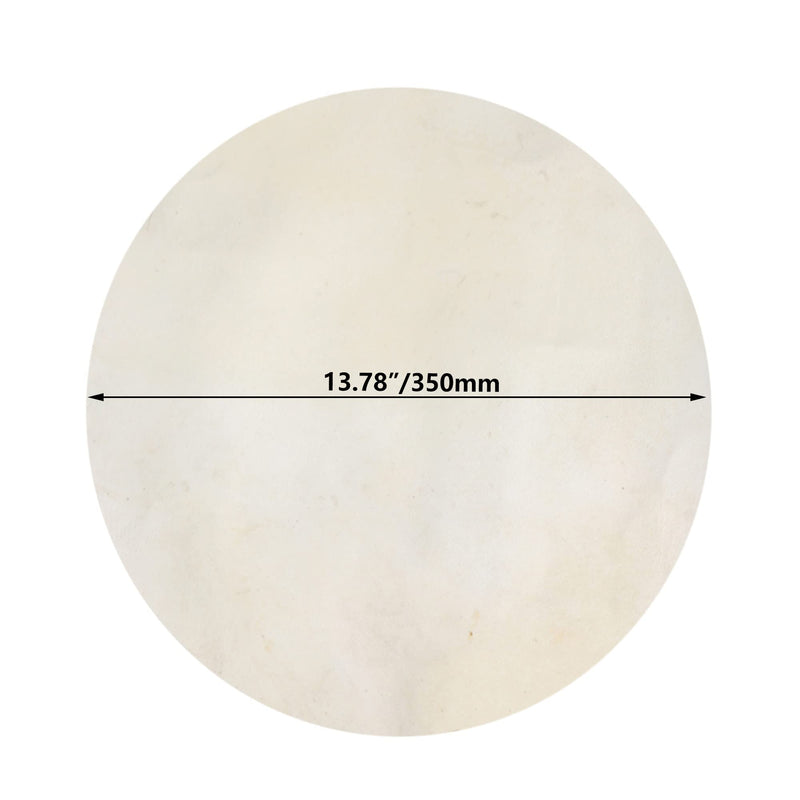 Yibuy Beige Goatskin Goat Skin Drums Head for Bongo Drums Replacement Parts