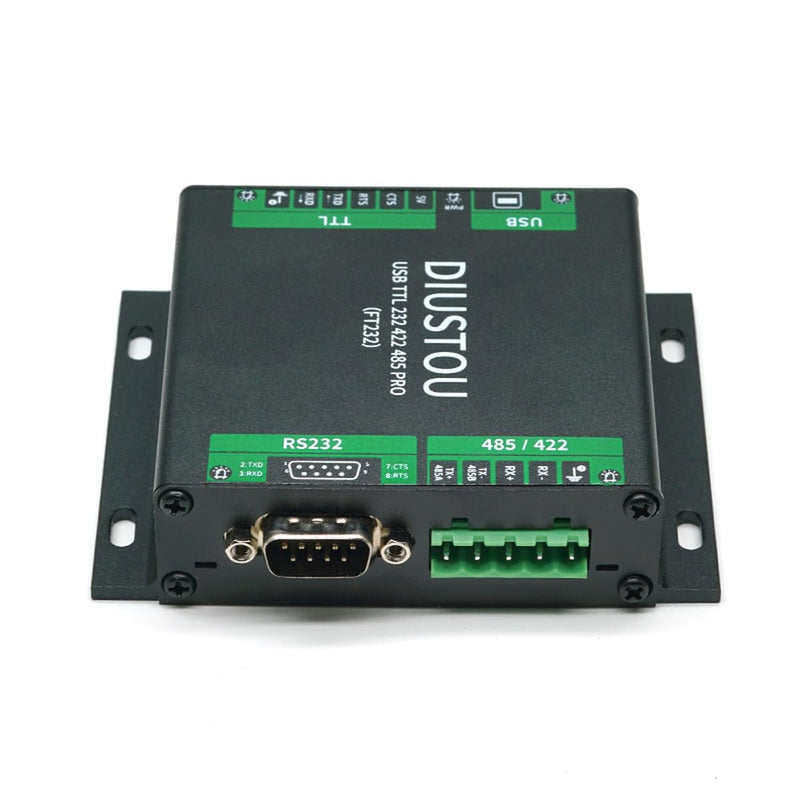 USB to Multi-Serial Port Module - TTL/RS232/RS422/RS485, Extended Interface, in-Module Serial Signal Conversion, Industrial Grade Isolated Metal Shell Adapter