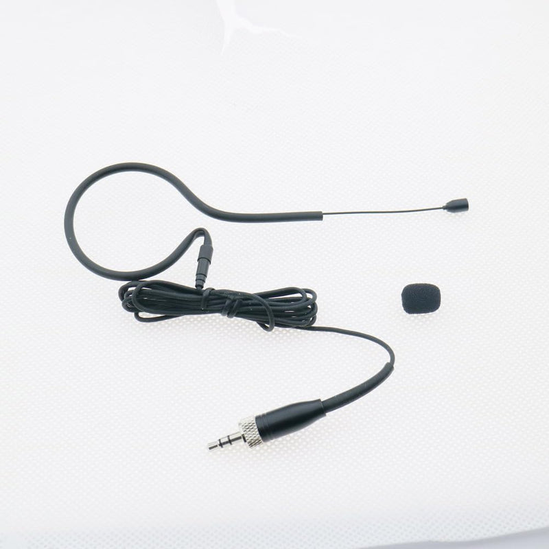 Single earset Headset Microphone for Sennheiser EM100 G2 G3 G4 Wireless HeadMic BeltPack System Omni-Directional Mics B20-Black